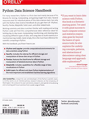 Python Data Science Handbook: Essential Tools for Working with Data,Used