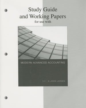 Study Guide and Working Papers for Use With Modern Advanced Accounting (10th Ed.),New