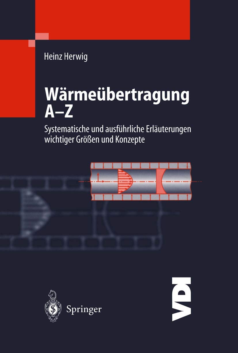Wrmebertragung AZ: Systematische und ausfhrliche Erluterungen wichtiger Gren und Konzepte (VDIBuch) (German Edition),Used