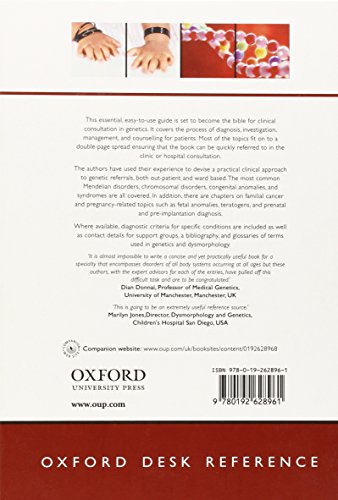 Oxford Desk Reference Clinical Genetics (Oxford Desk Reference Series),Used