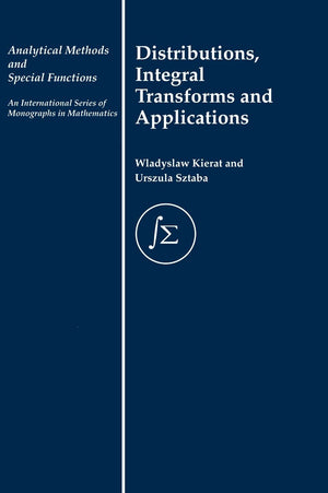 Distribution, Integral Transforms and Applications (Analytical Methods and Special Functions),Used