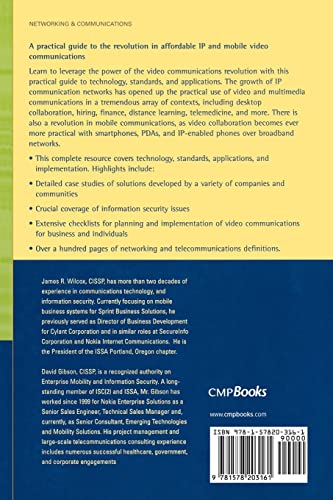 Video Communications: The Whole Picture (CMP Telecom & Networks),Used