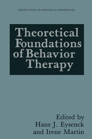 Theoretical Foundations of Behavior Therapy (Perspectives on Individual Differences),Used
