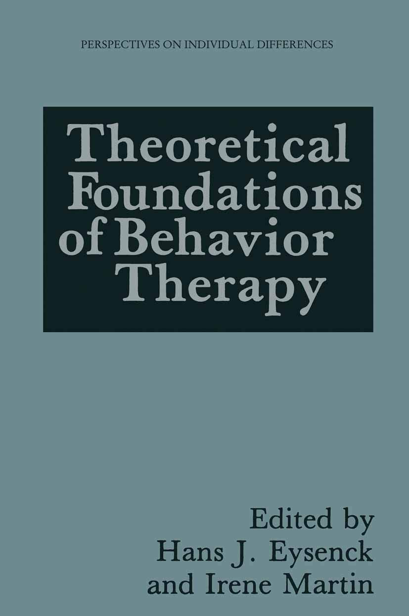Theoretical Foundations of Behavior Therapy (Perspectives on Individual Differences),Used