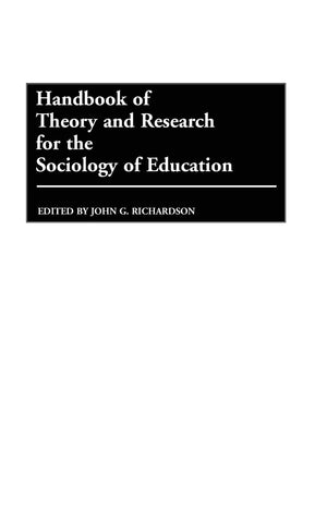 Handbook of Theory and Research for the Sociology of Education,Used
