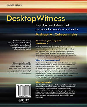 Desktop Witness: The Do's and Don'ts of Personal Computer Security,Used