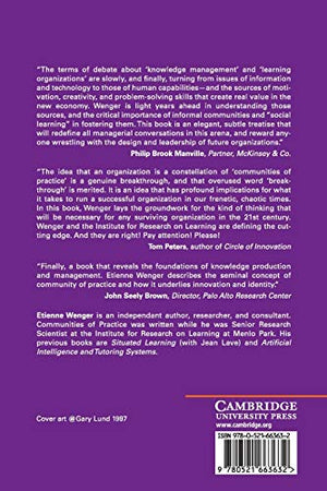 Communities Of Practice: Learning, Meaning, And Identity (Learning In Doing: Social, Cognitive And Computational Perspectives)-used