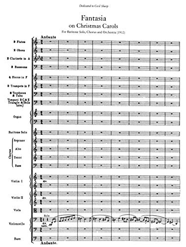 Fantasia On A Theme By Thomas Tallis And Other Works For Orchestra In Full Score (Dover Orchestral Music Scores)-new