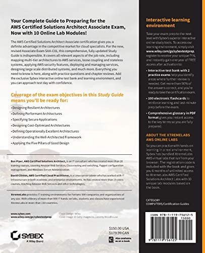Aws Certified Solutions Architect Guide With Online Labs: Associate Saac01 Exam,Used