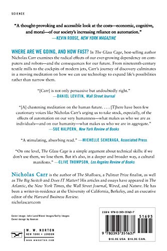 The Glass Cage: How Our Computers Are Changing Us,Used