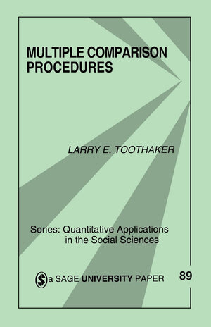 Multiple Comparison Procedures (Quantitative Applications In The Social Sciences),Used