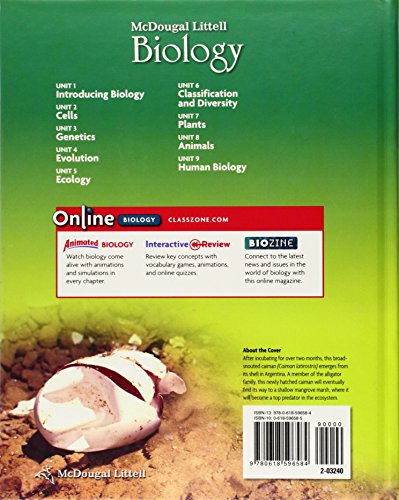 McDougal Littell Biology: Student Edition 2008,Used