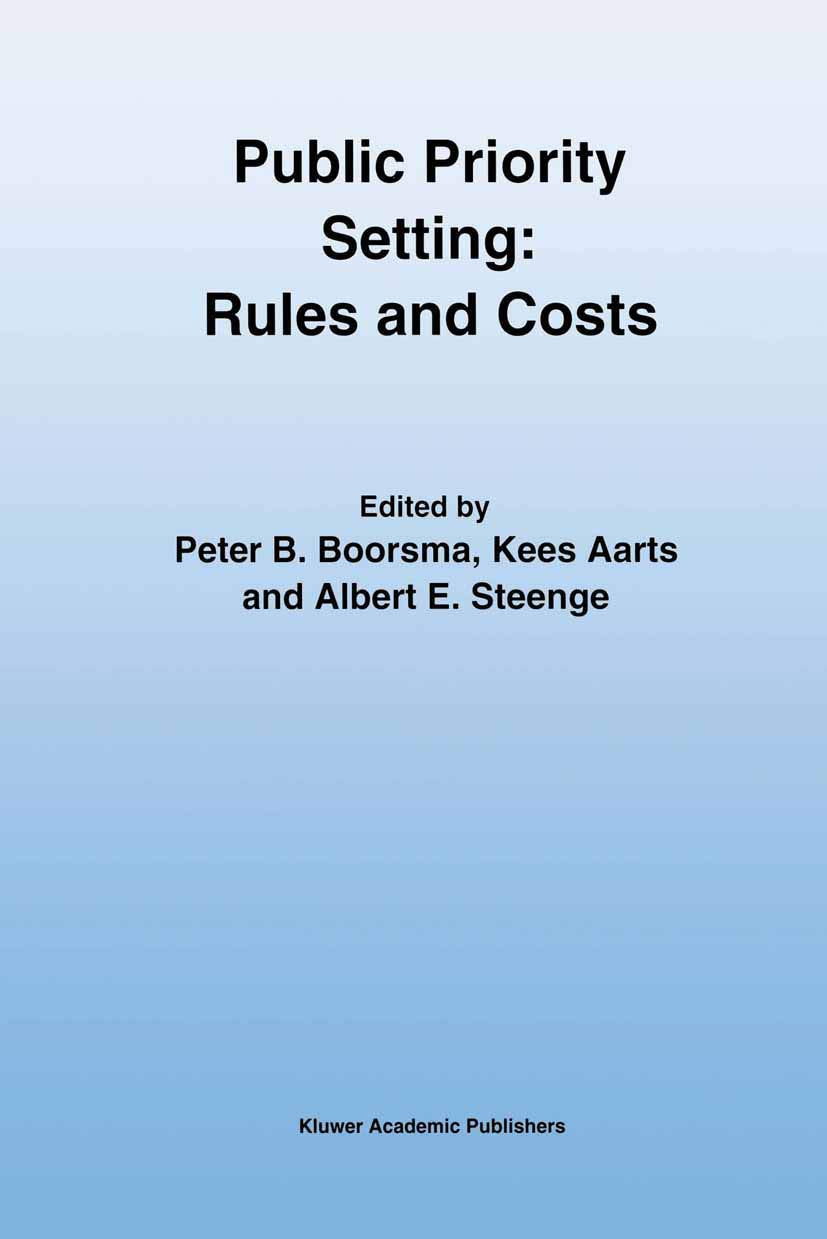 Public Priority Setting: Rules and Costs,Used