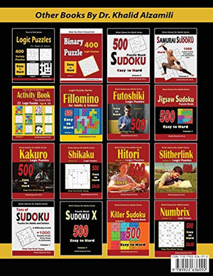 Hard Logic Puzzles & Brain Games for Adults: 500 Puzzles & 12 Puzzle Types (Sudoku, Fillomino, Battleships, Calcudoku, Binary Pu,Used