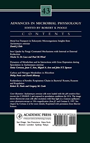 Advances in Microbial Physiology (Volume 43),Used