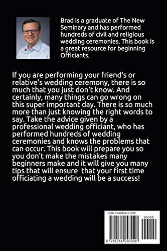 Officiate Your First Wedding: How to Perform Your Friends Wedding Ceremony & Not Screw It Up!,Used