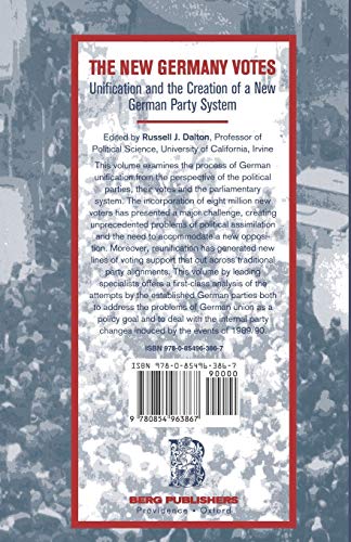 New Germany Votes: Reunification and the Creation of a New German Party System (German Studies Series),Used