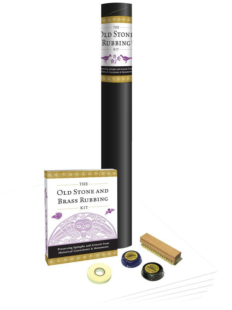 The Old Stone Rubbing Kit: Preserving Epitaphs And Artwork From Historical Gravestones & Monuments,New