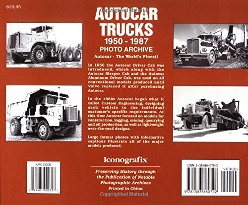 Autocar Trucks 19501987 Photo Archive,Used