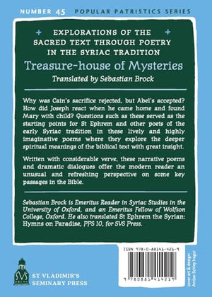 Treasurehouse Of Mysteries: Exploration Of The Sacred Text Through Poetry In The Syriac Tradition: Exploration Of The Sacred Te,New