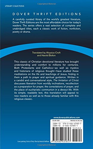 The Imitation of Christ (Dover Thrift Editions),Used