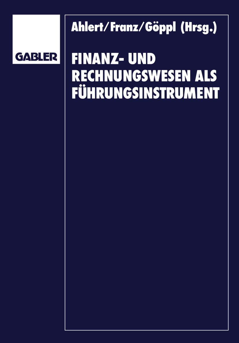 Finanz Und Rechnungswesen Als Fhrungsinstrument: Herbert Vormbaum Zum 65. Geburtstag (German Edition),Used