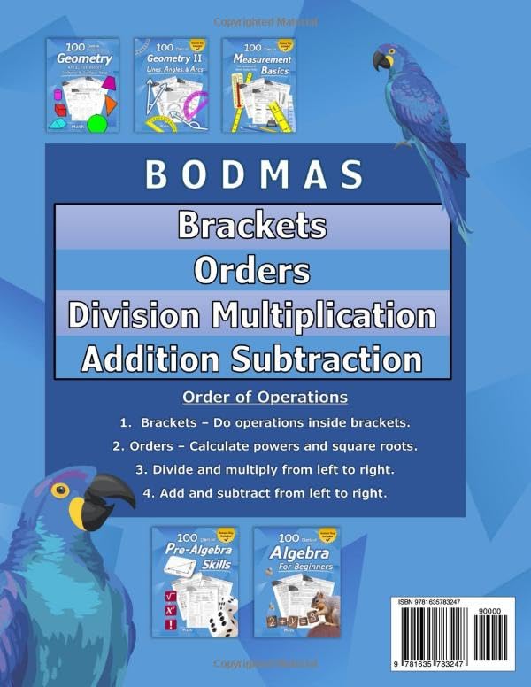 PreAlgebra: Order of Operations (BODMAS): PreAlgebra Practice Problems with StepbyStep Answers, Ages 1115  KS3 and KS4 (Ad,Used