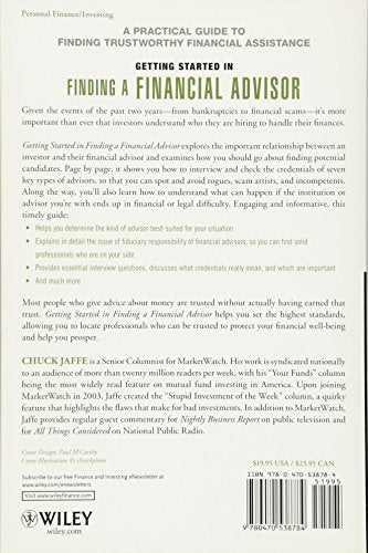 Getting Started in Finding a Financial Advisor,Used