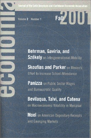 Economia: Fall 2001: Journal of the Latin American and Caribbean Economic Association (Economa),Used