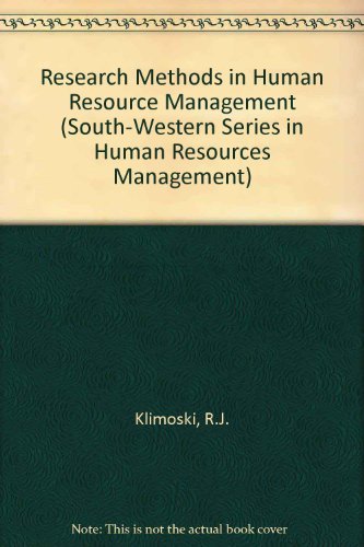 Research Methods in Human Resources Management (SouthWestern Series in Human Resources Management),New