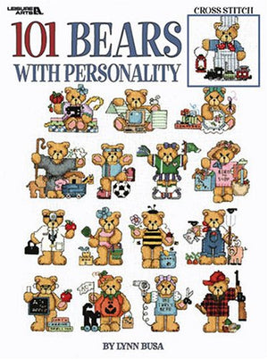 101 Bears With Personality, Cross Stitch (Leisure Arts #3103)