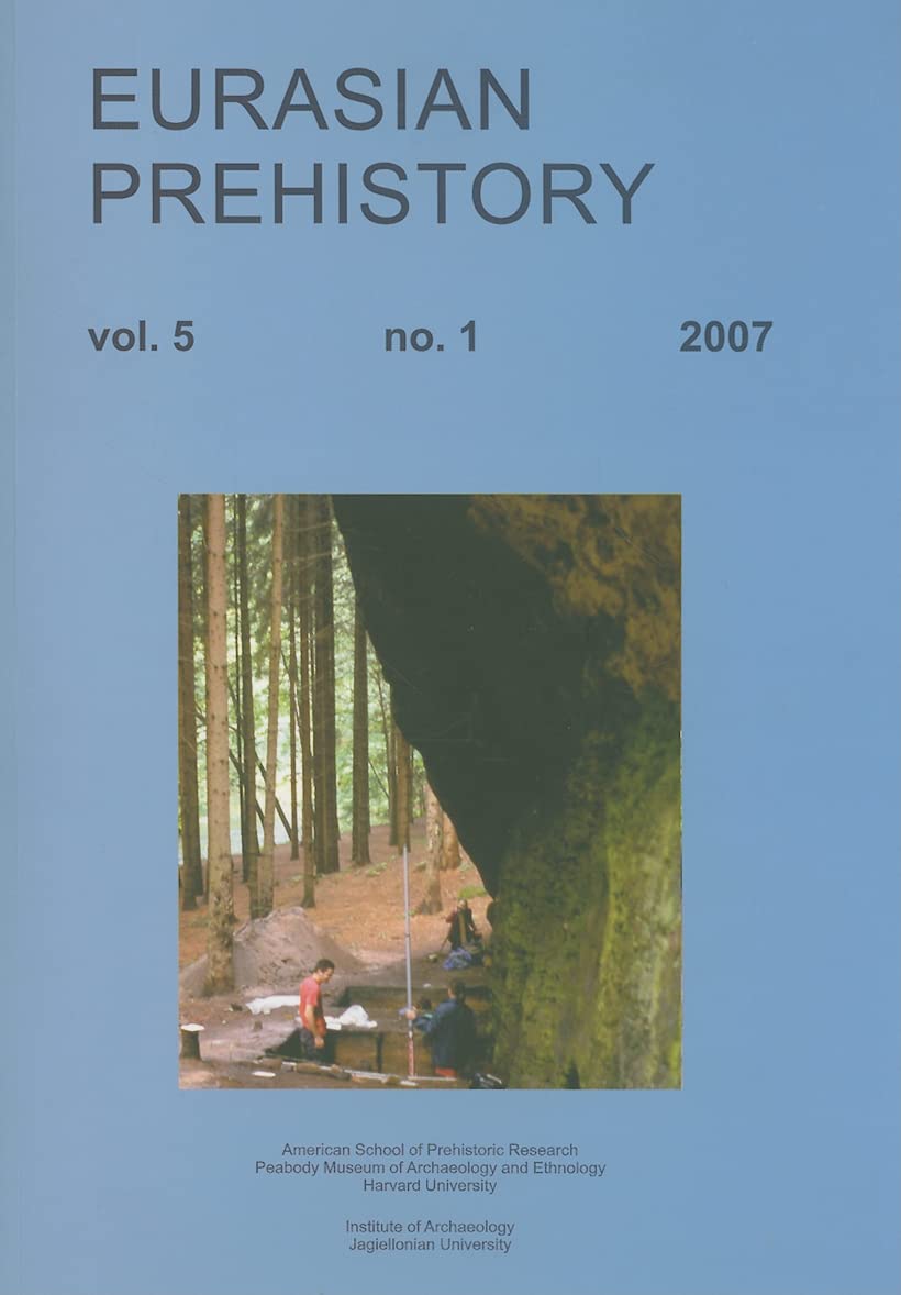 Eurasian Prehistory Volume 5:1: A Journal for Primary Data,Used