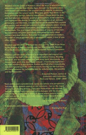 Wonders and the Order of Nature, 11501750,Used