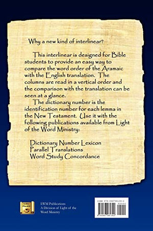 Aramaic Peshitta New Testament Vertical Interlinear Volume II,Used