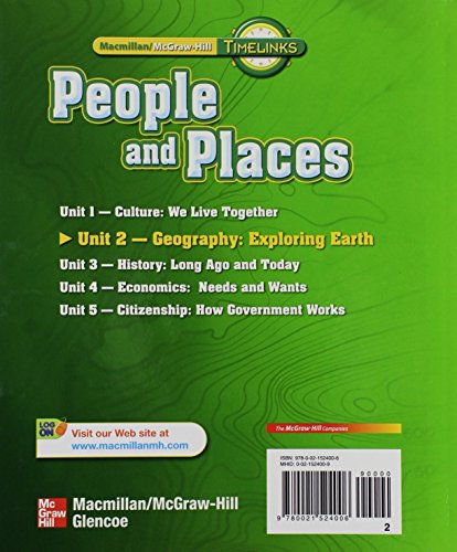 TimeLinks: Second Grade, People and PlacesUnit 2 Geography Student Edition (OLDER ELEMENTARY SOCIAL STUDIES),Used
