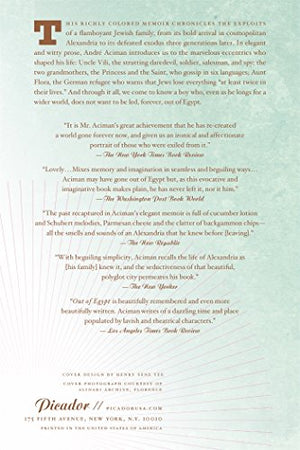 Out Of Egypt: A Memoir,New