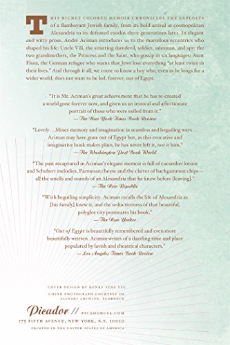 Out Of Egypt: A Memoir,New