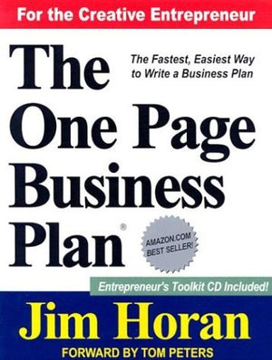The One Page Business Plan For The Creative Entrepreneur