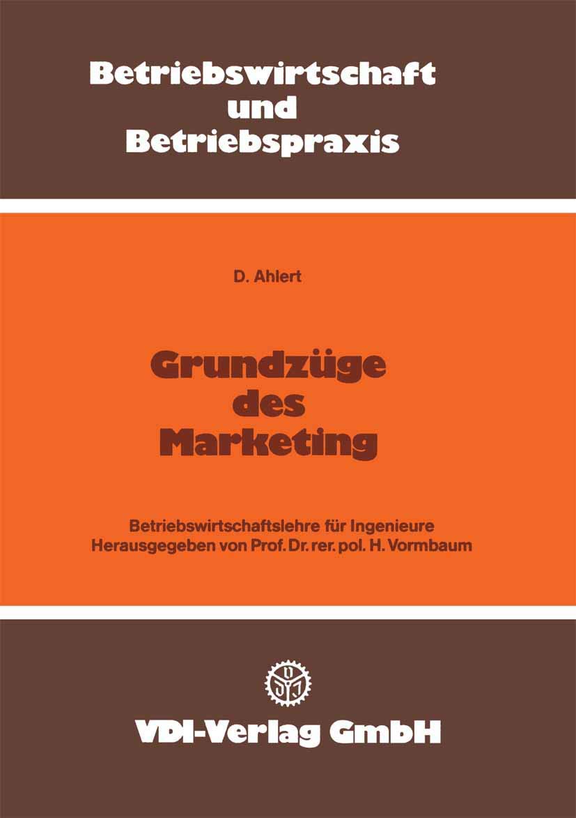 Grundzge des Marketing (VDIBuch) (German Edition),Used