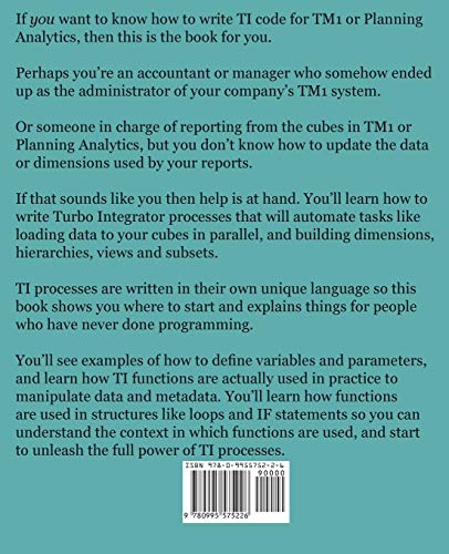 DIY TI Do It Yourself TI Processes for IBM TM1 and PA: How to Write Turbo Integrator Processes for IBM Cognos TM1 and Planning A,Used