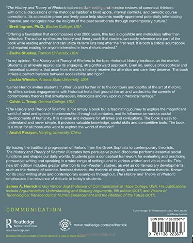 The History and Theory of Rhetoric: An Introduction,Used