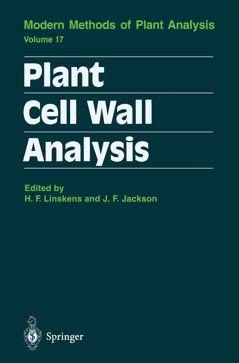 Plant Cell Wall Analysis (Molecular Methods of Plant Analysis, 17),Used