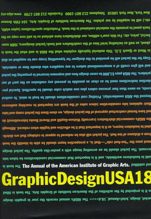 Graphic Design Usa 18: The Annual Of The American Institute Of Graphic Arts