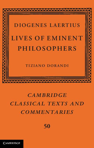 Diogenes Laertius: Lives of Eminent Philosophers (Cambridge Classical Texts and Commentaries) (Cambridge Classical Texts and Com,Used