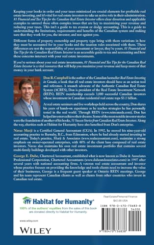 81 Financial and Tax Tips for the Canadian Real Estate Investor: Expert MoneySaving Advice on Accounting and Tax Planning,Used