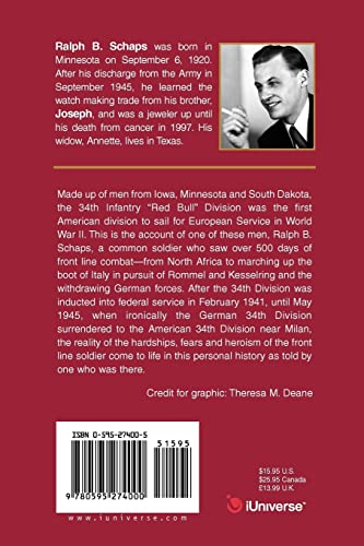 500 Days Of Front Line Combat: The Wwii Memoir Of Ralph B. Schaps