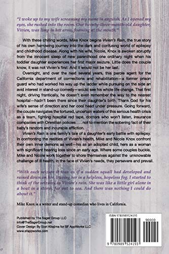 Vivien's Rain: My Daughter's Battle with Epilepsy,Used