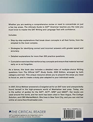 Fifth Edition, The Ultimate Guide to SAT Grammar,Used