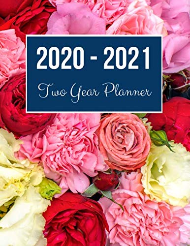 20202021 Two Year Planner: Colorful Rose Cover  2020 Planner Weekly and Monthly  Jan 1, 2020 to Dec 31, 2021  Calendar Views,Used