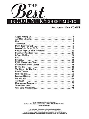 The Best in Country Sheet Music,New